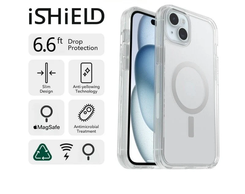 iShield [MagSafe] Crystal Palace Clear Case for iPhone 15