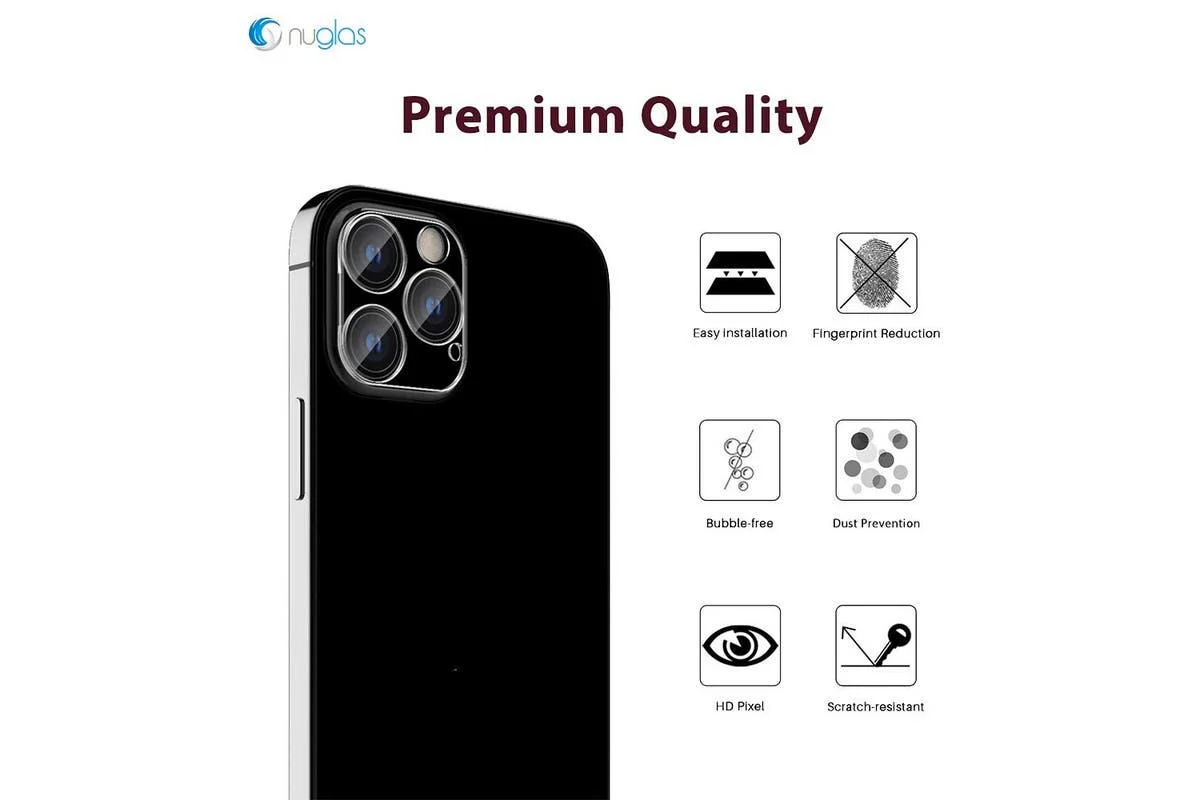 Nuglas Camera Lens Tempered Glass Protector (iPhone 13 Pro / 13 Pro Max)