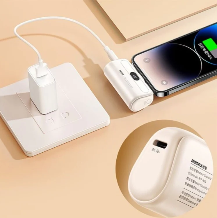 Remax Capsule Series Mini Power Bank with (5000 mAh) - Image 2