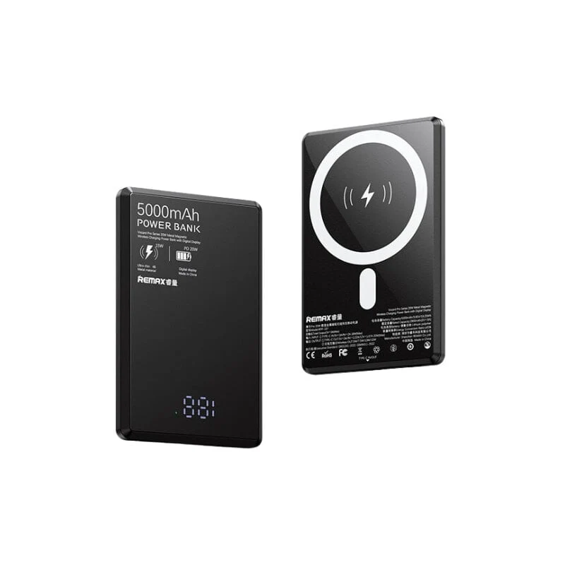 REMAX Slim Card Size 20W MagSafe Magnetic Wireless Charging Power Bank [RPP-1] 5000 mAh