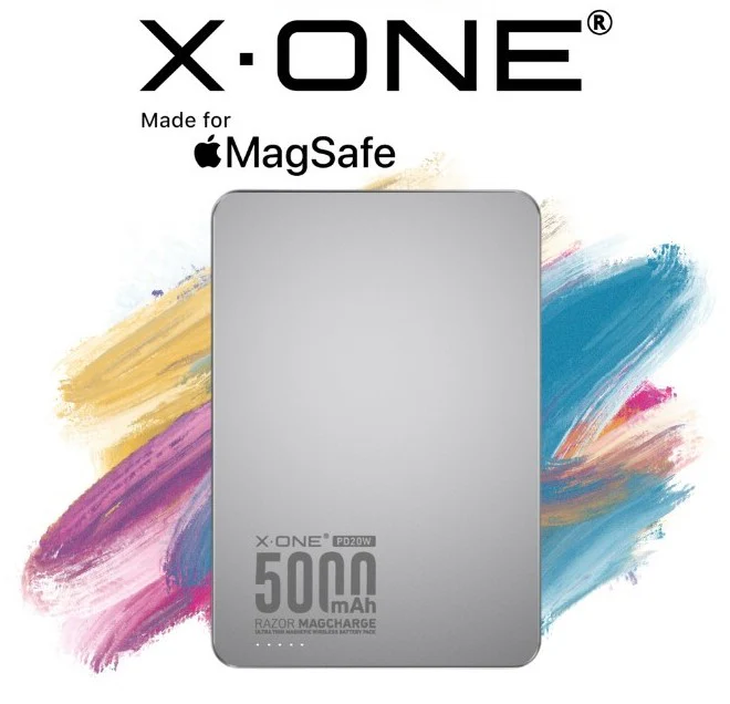 X-One Razor MagSafe Magnetic Wireless Charging Power Bank [5000 mAh] [1 Ports + Wireless MagSafe]